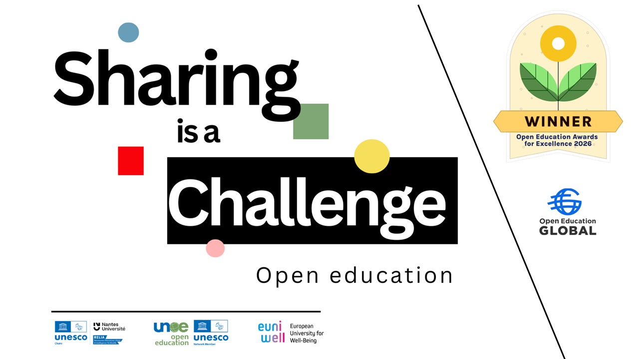 An Open Education Award for “Sharing is a challenge”!